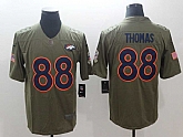 Nike Broncos 88 Demaryius Thomas Olive Salute To Service Limited Jersey,baseball caps,new era cap wholesale,wholesale hats